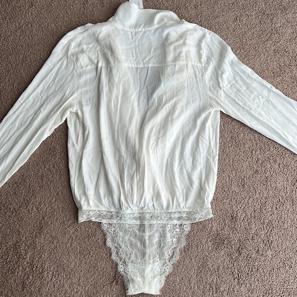 NWT Free People Elsa Bodysuit Cream - Picture 5 of 12